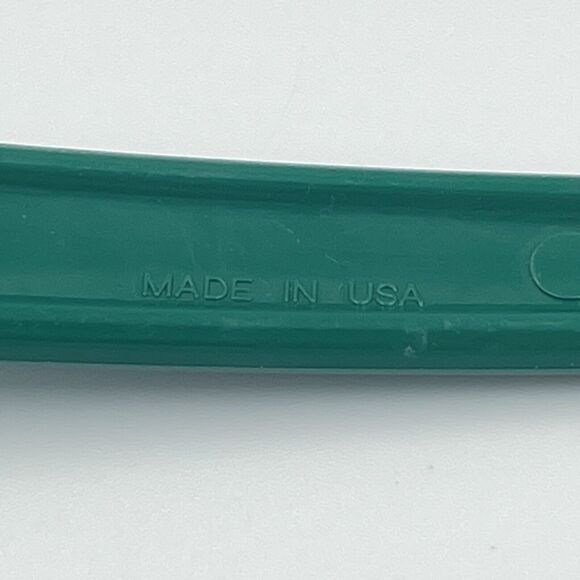 Vintage GREEN Ultratemp Spatula Serrated Edge MADE IN USA Robinson Knife Co 12.5 - Picture 4 of 7